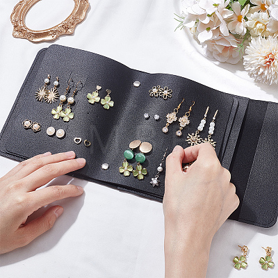 PU Leather Earring Storage Bags AJEW-SP0006-24D-1