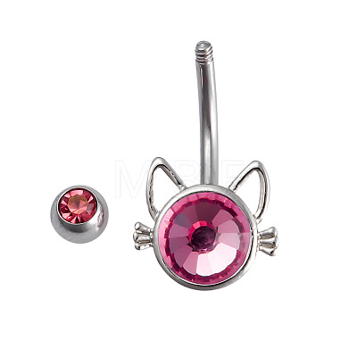 304 Stainless Steel Belly Rings WG7857B-01-1