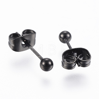 304 Stainless Steel Stud Earrings EJEW-H350-01B-A-1