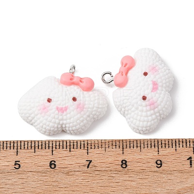 Opaque Resin Pendants RESI-G127-01E-1
