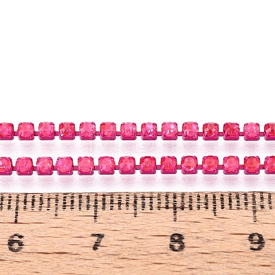 Iron Rhinestone Cup Chains CH-T006-05B-19-1