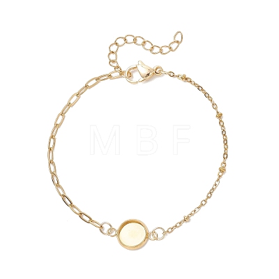 304 Stainless Steel Paperclip Chain Satellite Chain Bracelet Making BJEW-JB13070-01-1