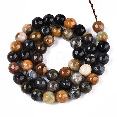 Dyed Natural White Jade Beads Strands G-T139-8mm-60-17-1