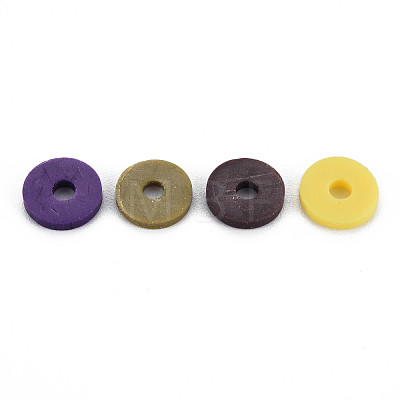 4 Colors Handmade Polymer Clay Beads CLAY-N011-032-24-1