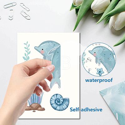 8 Sheets 8 Styles PVC Waterproof Wall Stickers DIY-WH0345-175-1