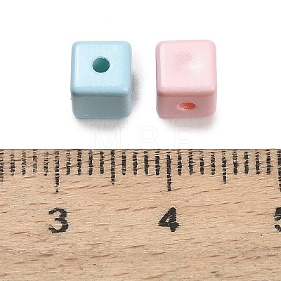 Opaque Acrylic Beads OACR-D043-02-1