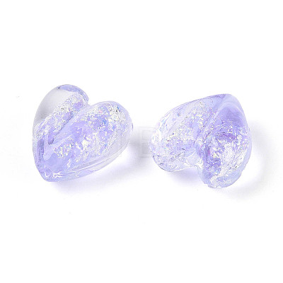 Handmade Foil Lampwork Beads Strands FOIL-T008-08F-1