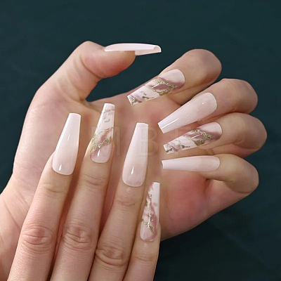 ABS Plastic Full Cover Press On False Nails MRMJ-CP0001-72-1