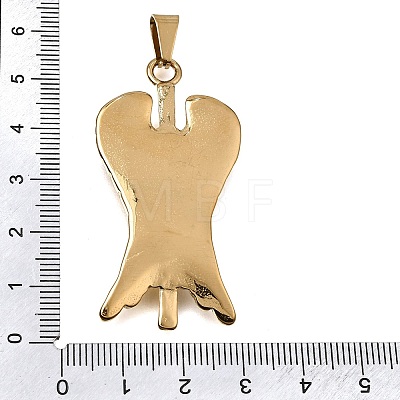 Ion Plating(IP) 304 Stainless Steel Big Pendants SA-CBA7062-06G-1