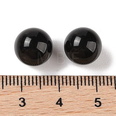 Natural Obsidian No Hole Sphere Beads G-K353-04A-22-1