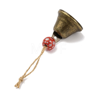 Christmas Iron Bell Hanging Ornaments HJEW-JM02443-1