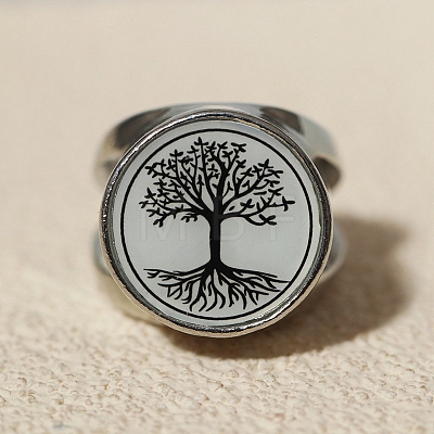 Tree of Life Urn Ashes Ring PW-WGCA7CF-01-1