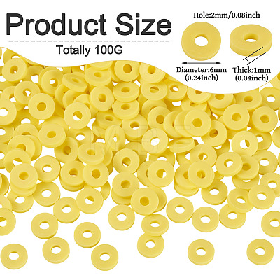 100G Handmade Polymer Clay Beads CLAY-TA0001-77A-1