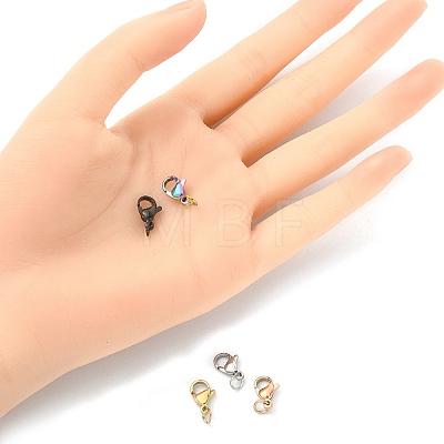 5Pcs 5 Colors 304 Stainless Steel Lobster Claw Clasps STAS-YW0001-53-1