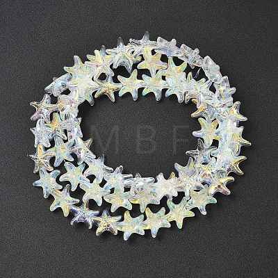 Electroplate Glass Beads Strands EGLA-P069-01A-AB08-1