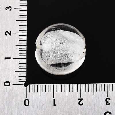 Handmade Silver Foil Glass Beads SLF20mmY-07-1