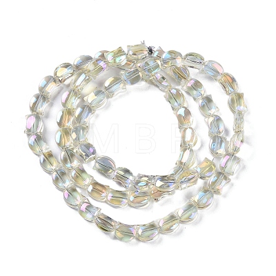 Electroplate Glass Beads Strands EGLA-Q128-06A-FR05-1