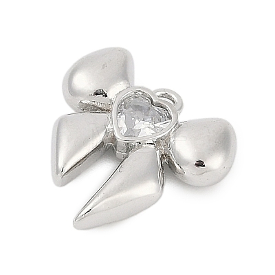 Brass Micro Pave Cubic Zirconia Pendants LS-ZIRC-P122-05B-P01-1