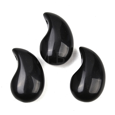 Natural Obsidian Pendants G-B195-03H-1