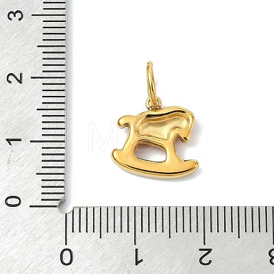 304 Stainless Steel Enamel Pendants STAS-A145-02G-1