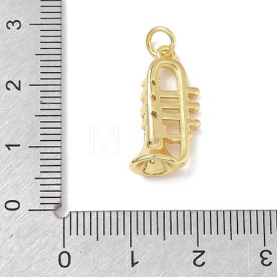 Brass Micro Pave Clear Cubic Zirconia Pendants KK-D289-01G-11-1