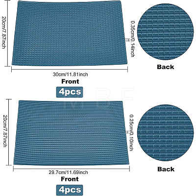 8 Sheets 2 Style Plastic Roof Tiles DIY-BC0005-24A-1