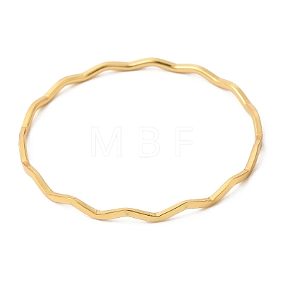 Twisted 304 Stainless Steel Bangles for Women BJEW-D408-04G-1