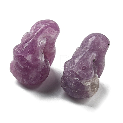 Natural Lepidolite Squirrel Display Decorations G-PW0007-008F-1