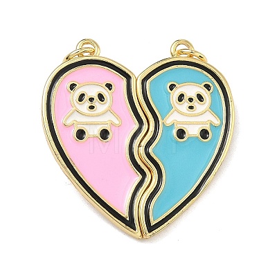 Brass Enamel Pendants KK-A293-02G-01-1