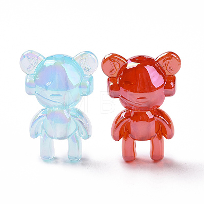 Transparent Acrylic Imitation Jelly Beads OACR-P011-11C-1