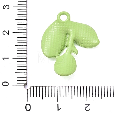 Spray Painted Alloy Pendants AL-CBAF9D9-01A-01-1