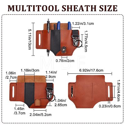 Imitation Leather Waist Pack AJEW-WH0042-48B-1