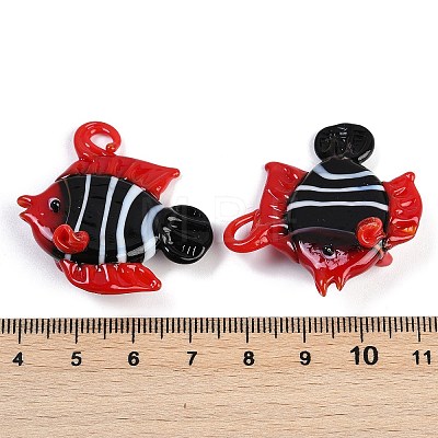 Handmade Lampwork Pendants LAMP-I029-13E-1