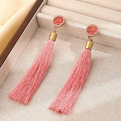 Alloy & Enamel Dangle Stud Earrings WGC8AE9-01-1