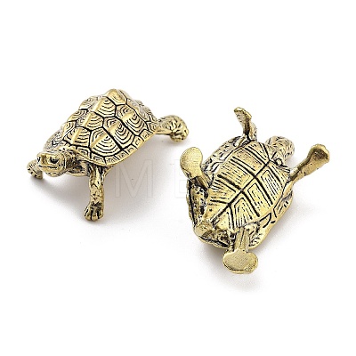 Brass Tortoise Figurines Statues for Home Desktop Feng Shui Ornament KK-A216-04B-AB-1