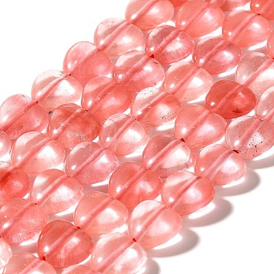 Cherry Quartz Glass Beads Strands G-R190-10mm-53A-1