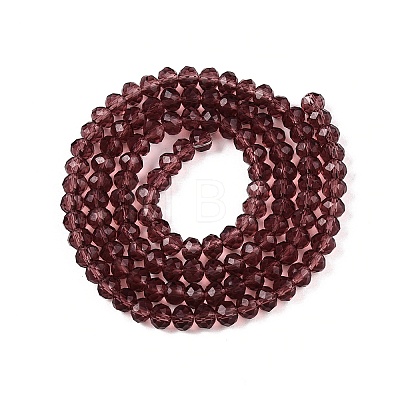 Transparent Glass Beads Strands GLAA-R135-2mm-18-1