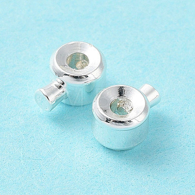 Brass Crimp Beads X-KK-Z030-17A-S-1