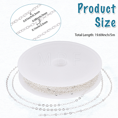 5M Brass Cable Chains CHC-BM0001-03-1