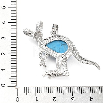 Synthetic Turquoise Pendants G-A176-A12-1