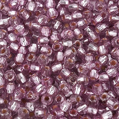 Silver Lined Glass Seed Beads SEED-T007-18A-10-1
