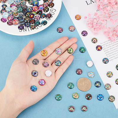 Glass Cabochons GLAA-WH0022-64A-1