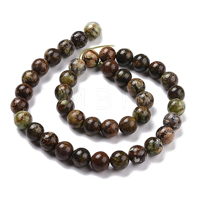 Natural Green Opal Beads Strands G-C242-01C-1