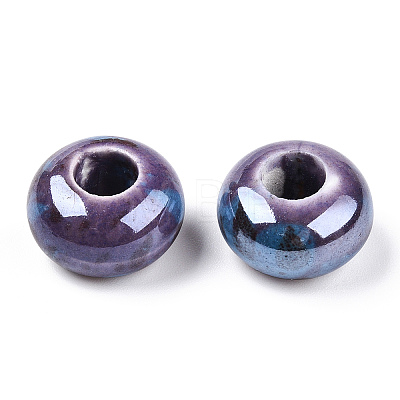 Handmade Porcelain Beads X-PORC-Q219-15x9-D5-1