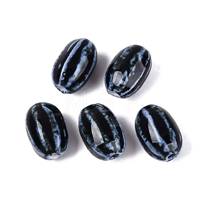 Vintage Handmade Porcelain Beads PORC-Q006-10N-1