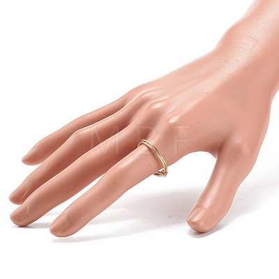 Copper Wire Wrap Expandable Finger Ring for Women RJEW-JR00479-03-1