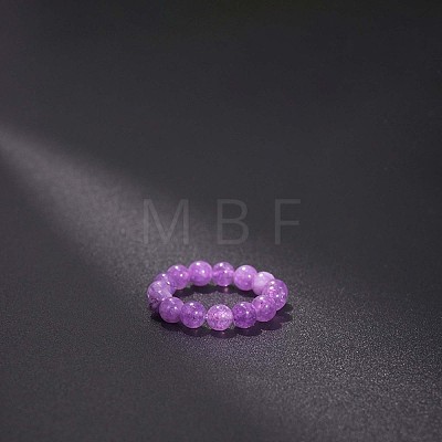 Natural Quartz Stretchy Finger Rings FS-WG01730-53-1