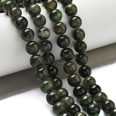 Natural Green Diopside Beads Strands G-K382-B01-02-1