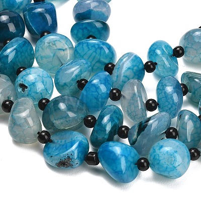 Natural Dragon Veins Agate Beads Strands GG-L001-I01-01E-1