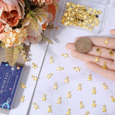 200Pcs Alloy Charms FIND-SC0023-74G-1